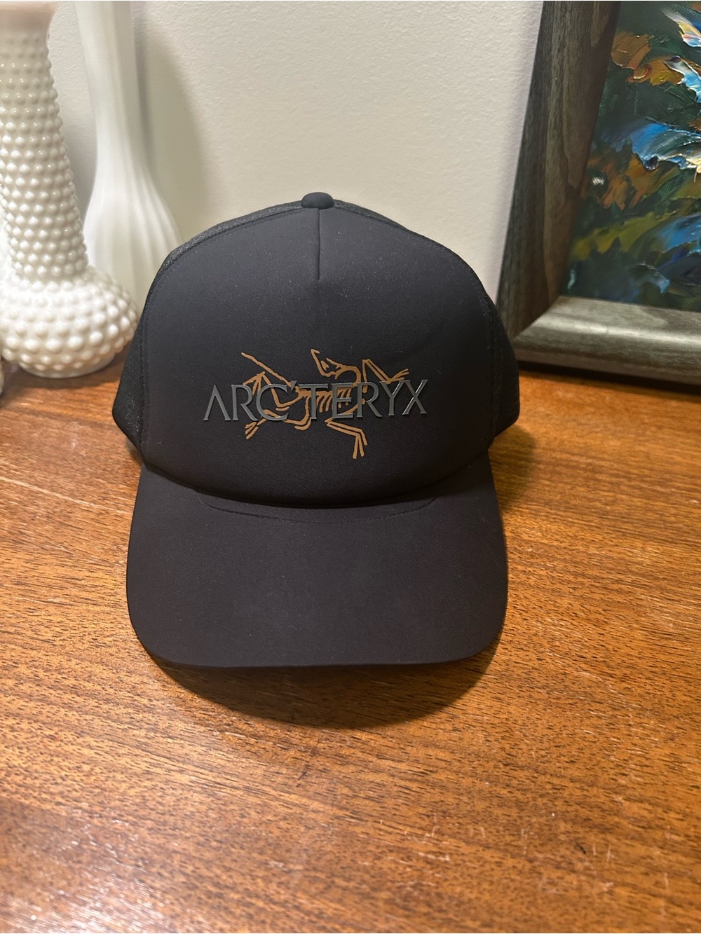 Arc'teryx Bird Word Trucker Hat - 24K Black (Size S/M)